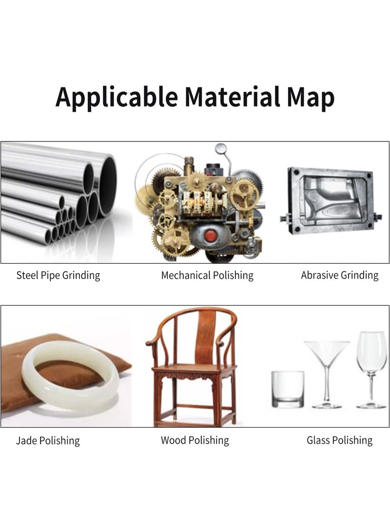 DUNISO 8 Pcs 5Inch Wool Polishing Buffing Pad Set,Car Polisher Buffer Wheel,with Drill Adapter,Easy to Use,Sturdy and Durable,for Car Beauty Polishing,Waxing,Shower Glass, Furniture - Image 5